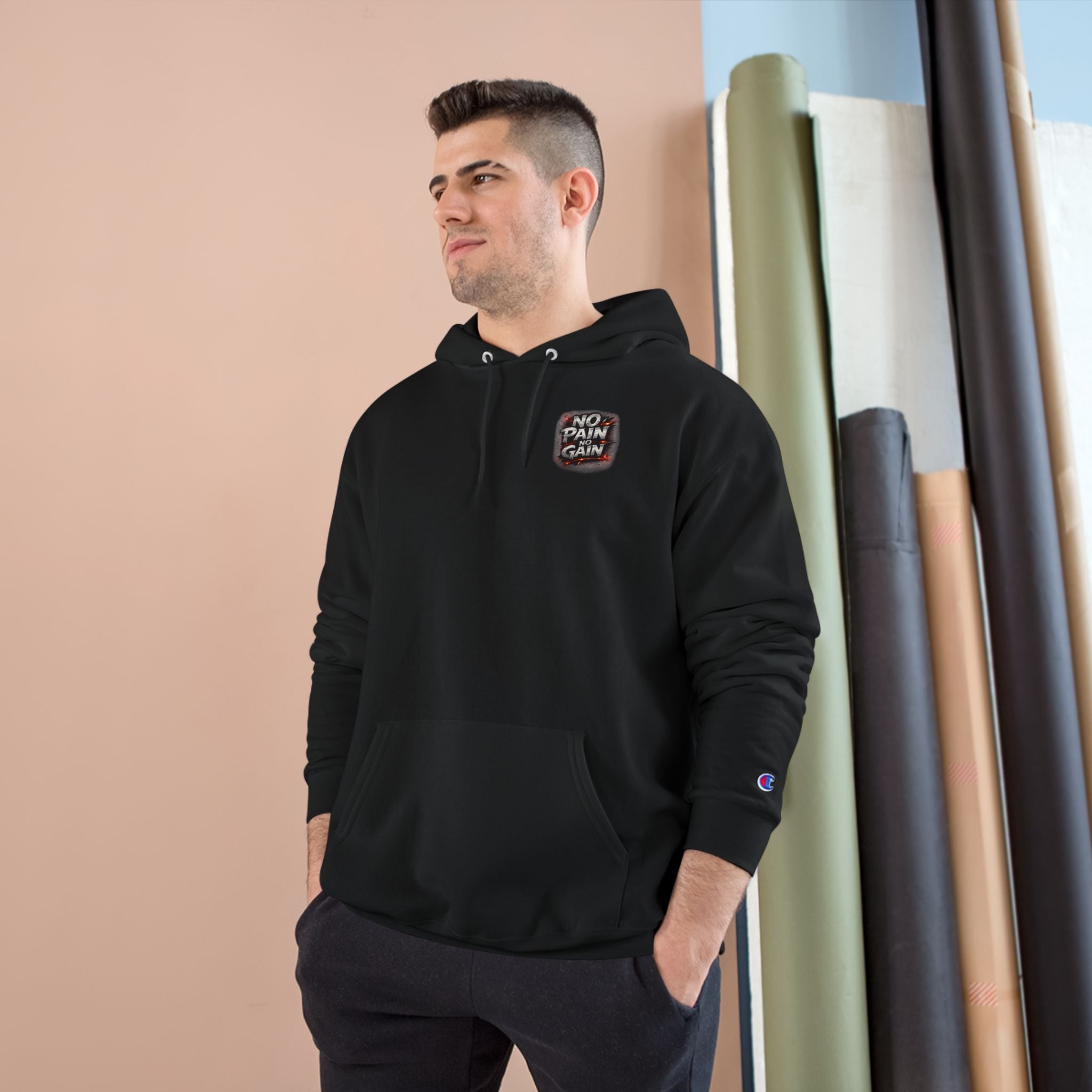 No Pain No Gain Hoodie — Motivational Gym Pullover