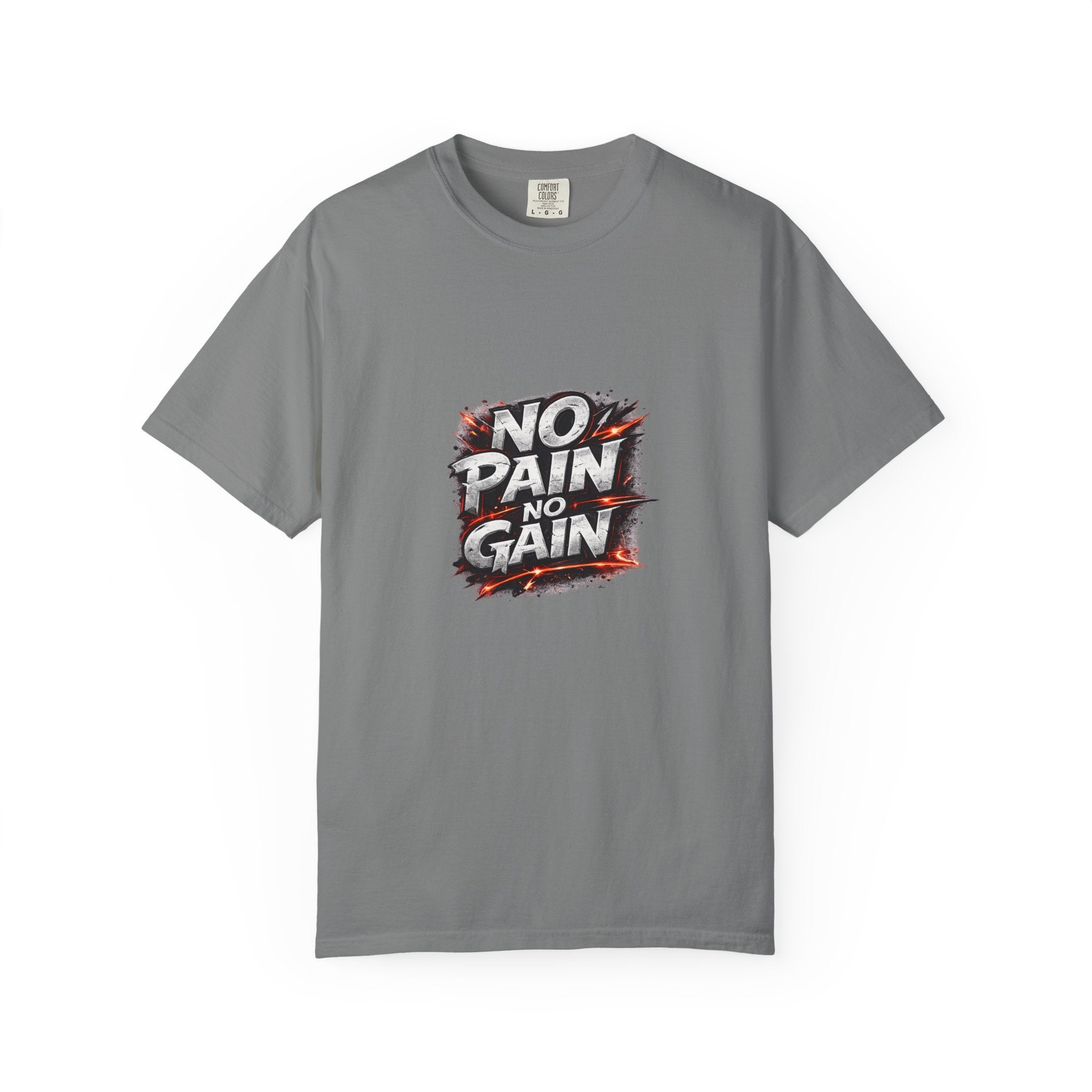 No Pain No Gain T-Shirt — Motivational Gym Shirt for Workout & Fitness