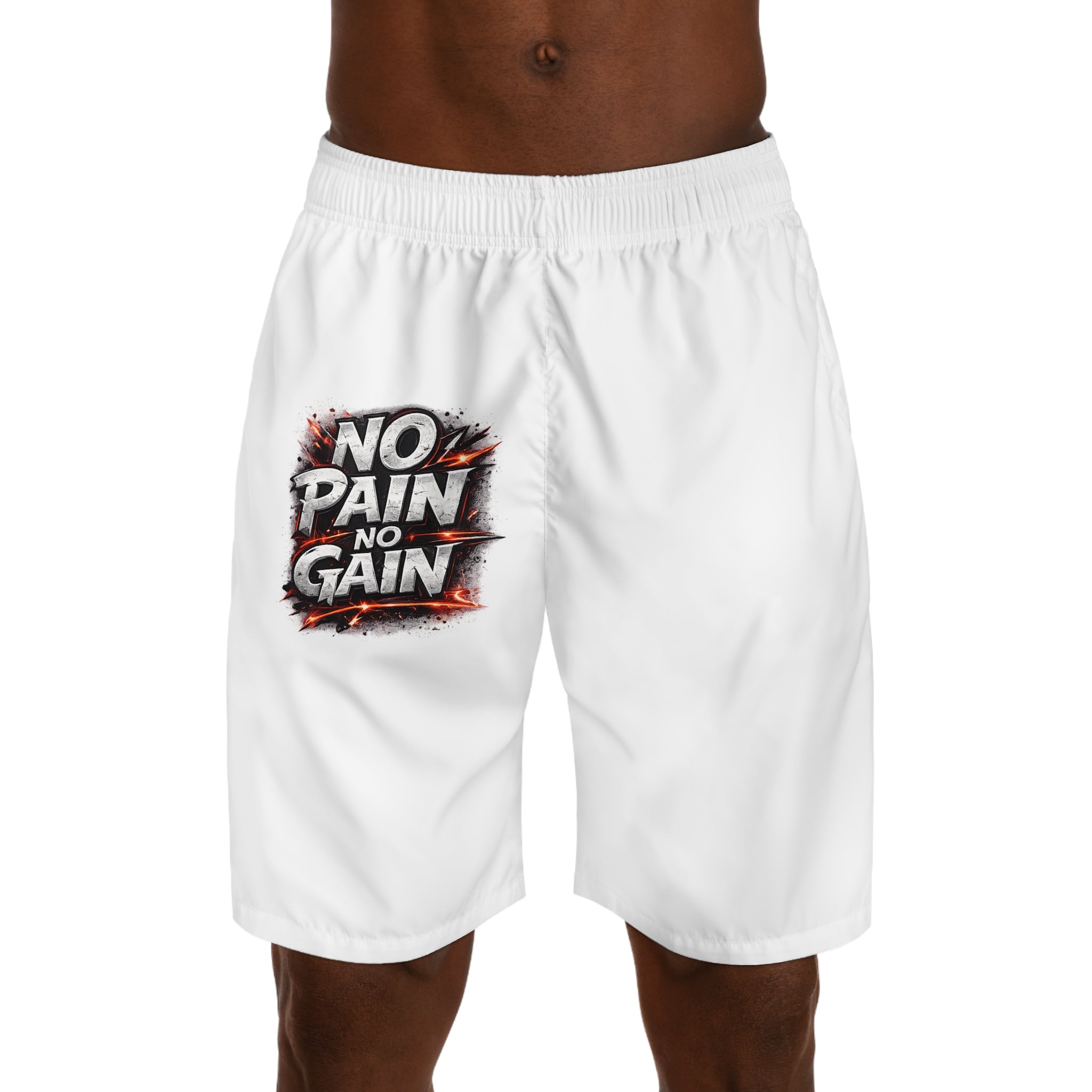 Men's Jogger Shorts — All-Over Print Athletic Lounge Shorts