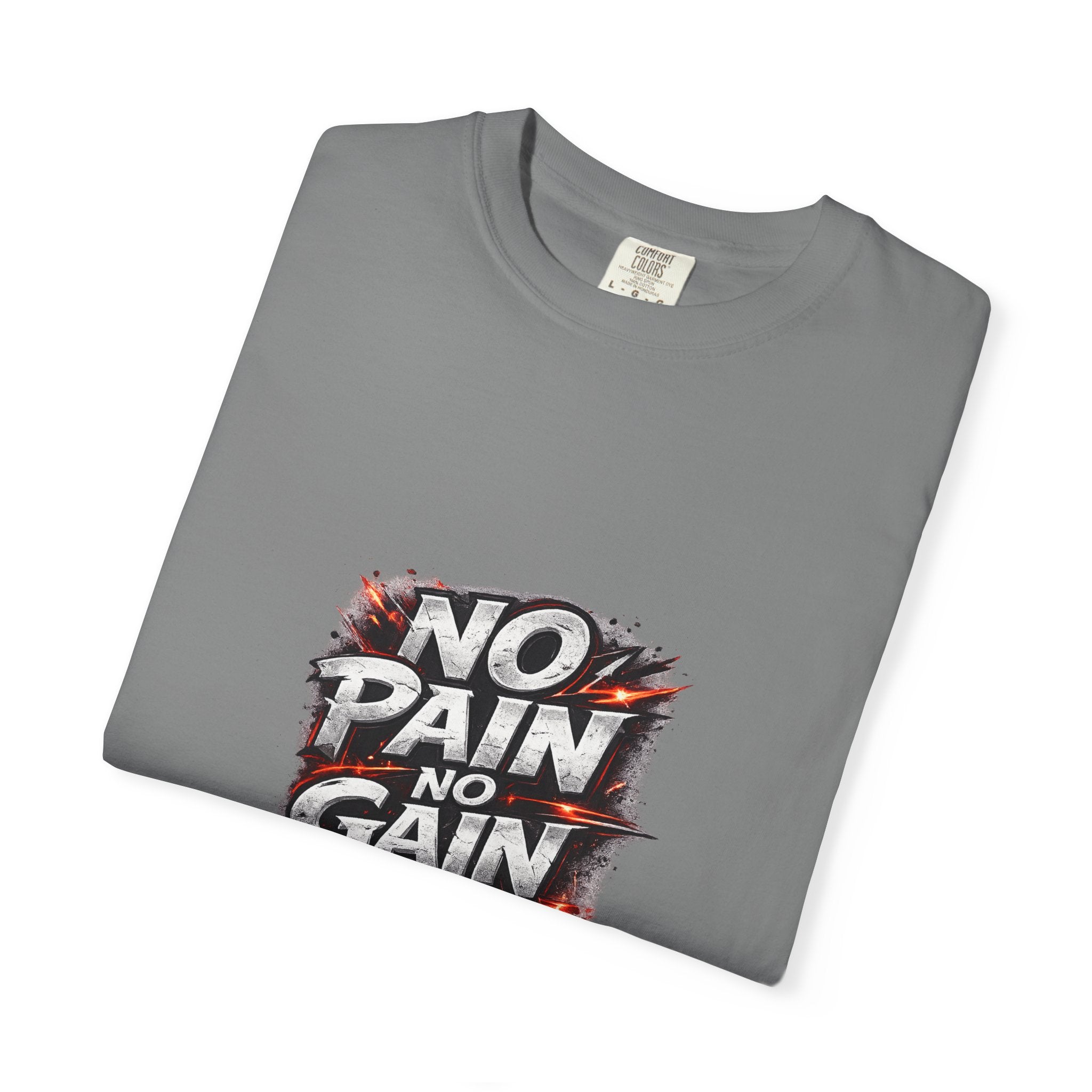 No Pain No Gain T-Shirt — Motivational Gym Shirt for Workout & Fitness
