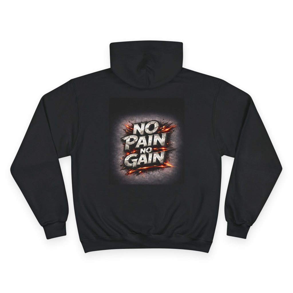 No Pain No Gain Hoodie — Motivational Gym Pullover