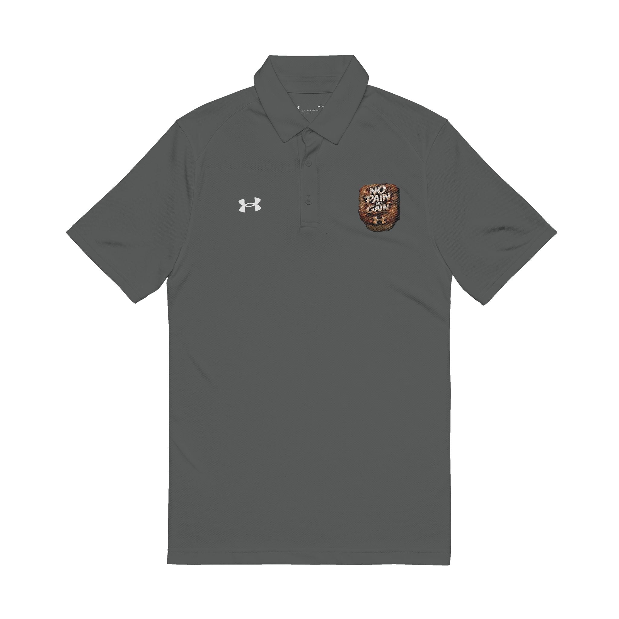 Embroidered White Polo Shirt - Under Armour® Men's Classic Performance