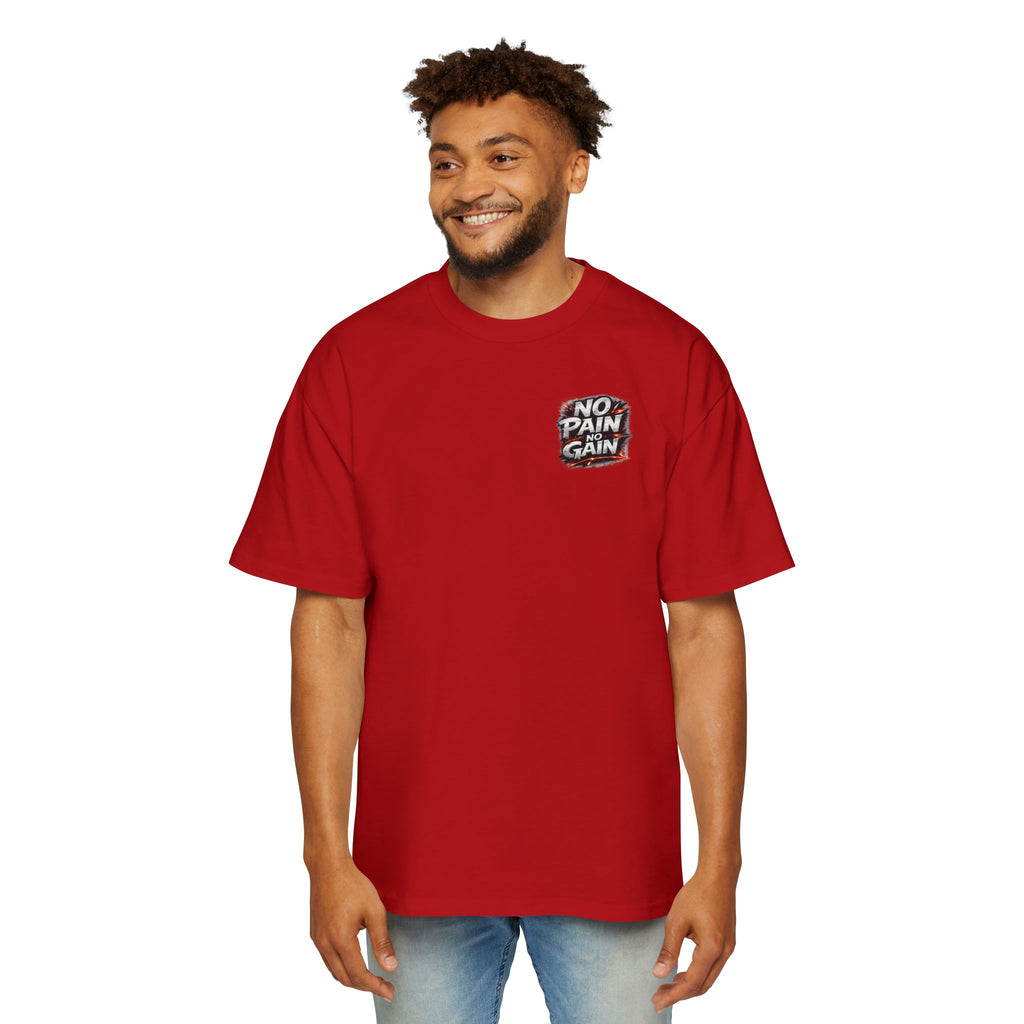 No Pain No Gain Oversized Tee — Motivational Gym Workout T‑Shirt