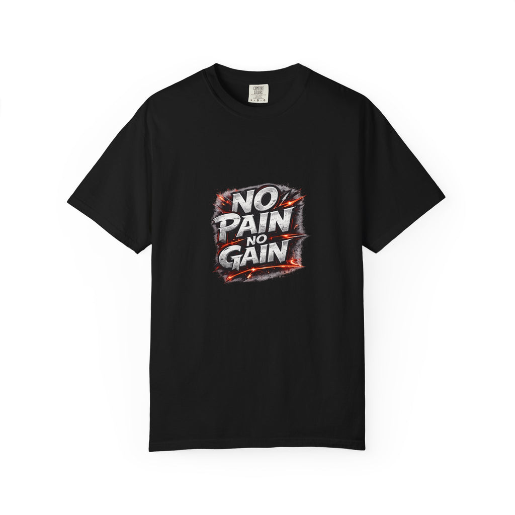 No Pain No Gain T-Shirt — Motivational Gym Shirt for Workout & Fitness
