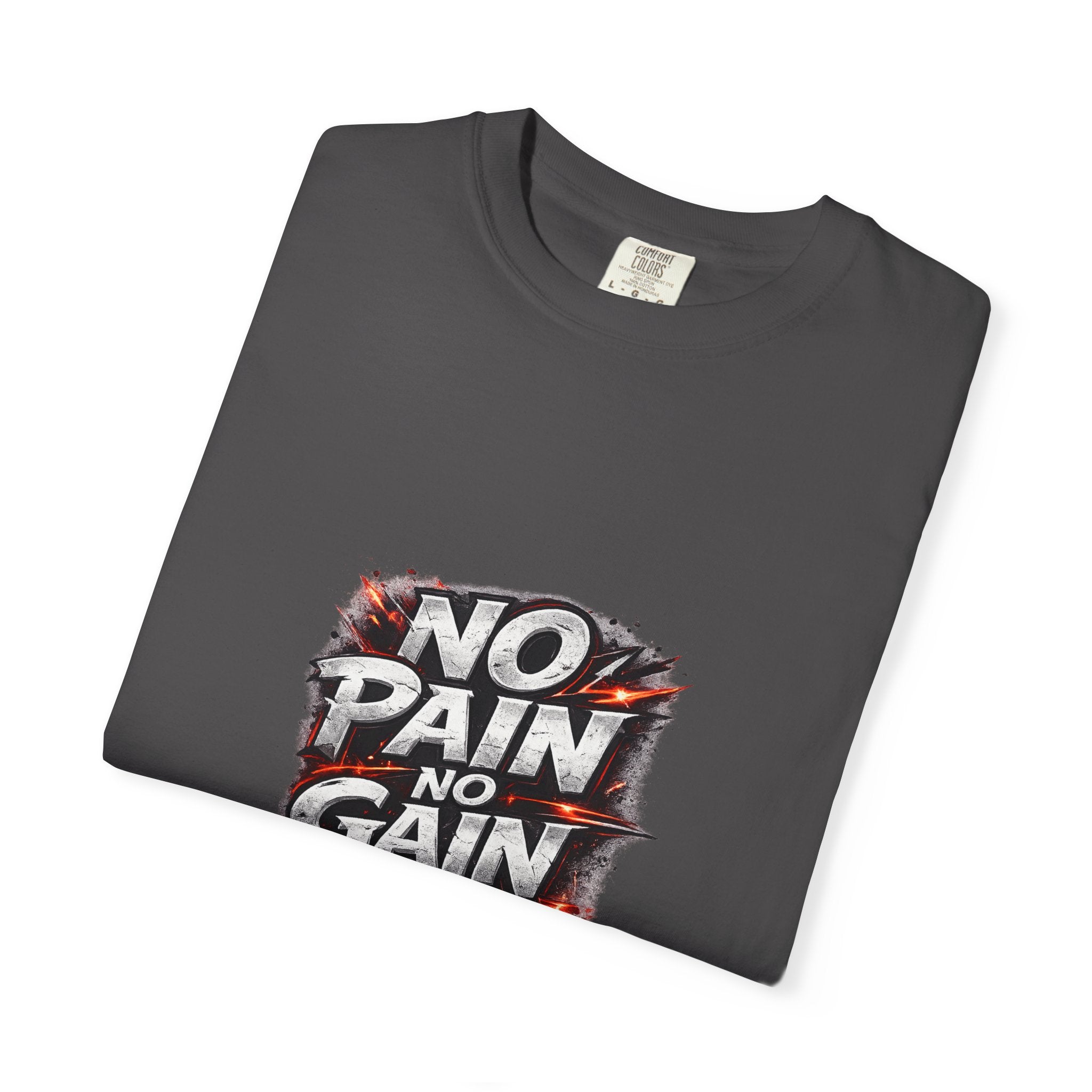 No Pain No Gain T-Shirt — Motivational Gym Shirt for Workout & Fitness