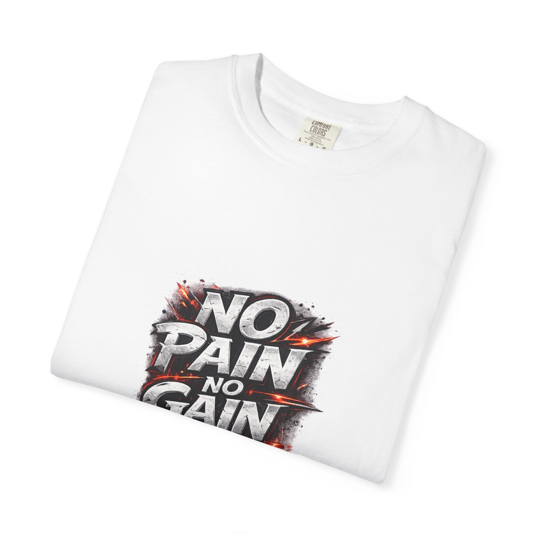 No Pain No Gain T-Shirt — Motivational Gym Shirt for Workout & Fitness