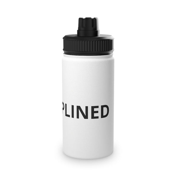 Motivational Stainless Steel Water Bottle — 'Discipline' Sports Lid