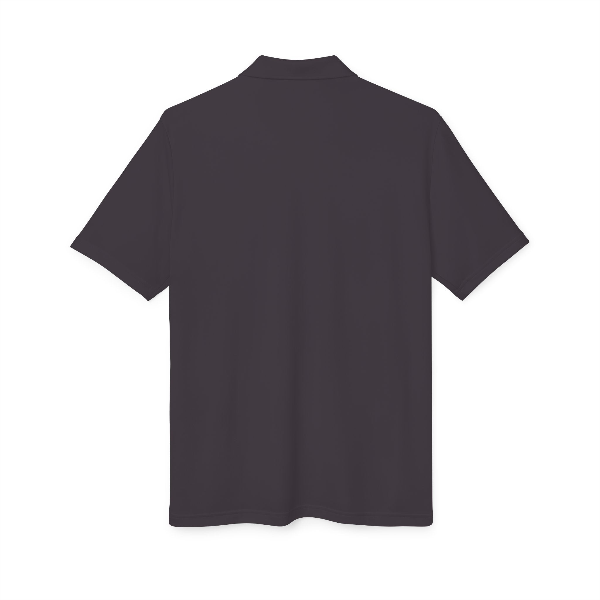 White Performance Polo with Chest Patch "Don't Text Me" — Athletic Casual Golf Shirt