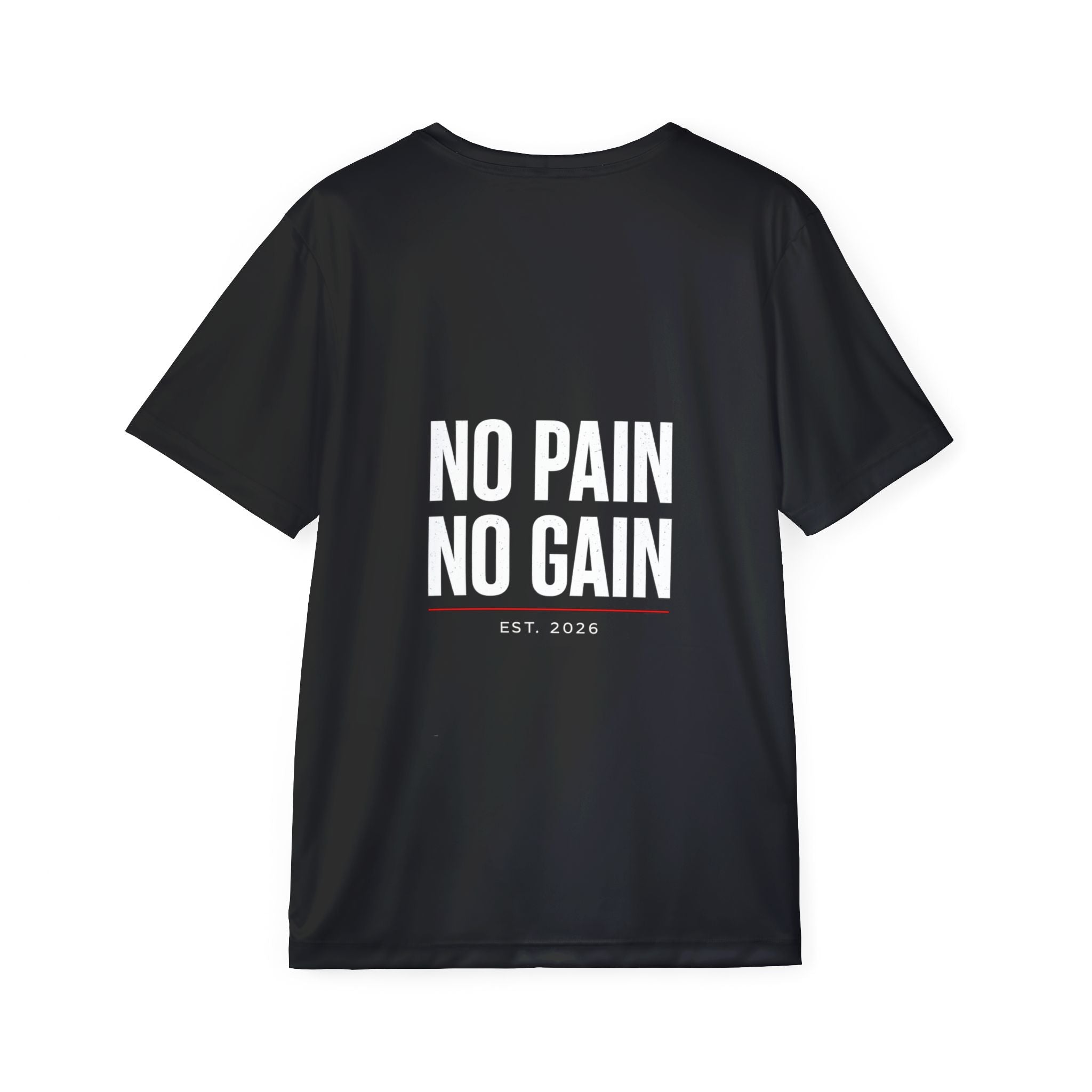 No Pain No Gain Men's Sports Jersey — Motivational Workout Tee (Est. 2026)