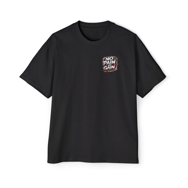 No Pain No Gain Oversized Tee — Motivational Gym Workout T‑Shirt