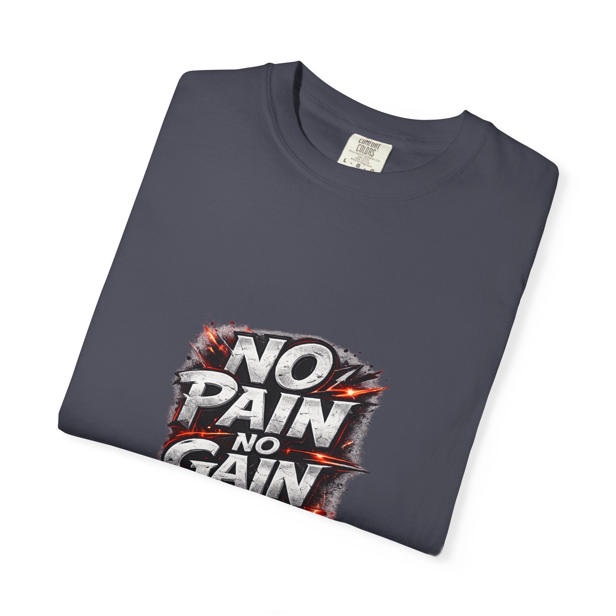 No Pain No Gain T-Shirt — Motivational Gym Shirt for Workout & Fitness