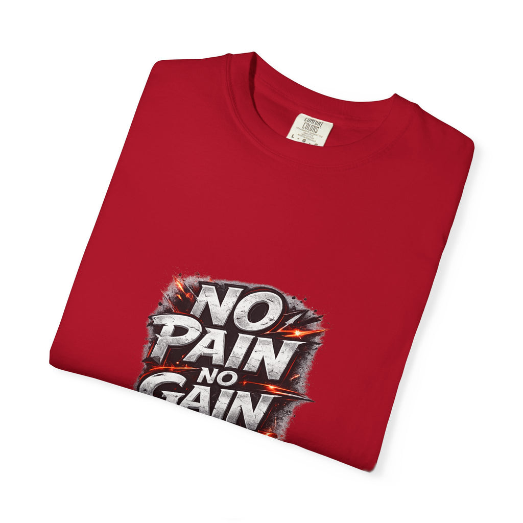 No Pain No Gain T-Shirt — Motivational Gym Shirt for Workout & Fitness